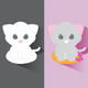 A cuddly and affectionate kitten  app icon - ai app icon generator - app icon aesthetic - app icons