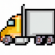 A towering 18-wheeler semi truck  app icon - ai app icon generator - app icon aesthetic - app icons