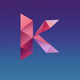 A futuristic letter K with sharp edges  app icon - ai app icon generator - app icon aesthetic - app icons