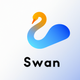 A graceful swan  app icon - ai app icon generator - app icon aesthetic - app icons