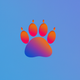 A stylized paw print app icon - ai app icon generator - app icon aesthetic - app icons