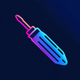 A AI-generated app icon of screwdriver in blue color scheme