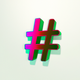 A stylized hashtag sign  app icon - ai app icon generator - app icon aesthetic - app icons