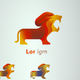 A majestic, roaring lion in profile  app icon - ai app icon generator - app icon aesthetic - app icons