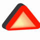 A AI-generated app icon of a parallelogram shape in off white , charcoal , emerald green , crimson color scheme