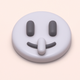 A shushing, secret-keeping smiley face  app icon - ai app icon generator - app icon aesthetic - app icons
