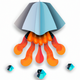 An intriguing, mesmerizing jellyfish  app icon - ai app icon generator - app icon aesthetic - app icons