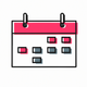A minimalist calendar  app icon - ai app icon generator - app icon aesthetic - app icons