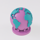 A minimalist globe icon with continents  app icon - ai app icon generator - app icon aesthetic - app icons