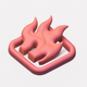 A stylized fire icon  app icon - ai app icon generator - app icon aesthetic - app icons
