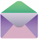A stylized envelope  app icon - ai app icon generator - app icon aesthetic - app icons