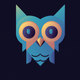 A curious, wide-eyed owl  app icon - ai app icon generator - app icon aesthetic - app icons