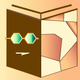 A playful book with glasses app icon - ai app icon generator - app icon aesthetic - app icons