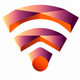 A stylized WiFi symbol with signal bars  app icon - ai app icon generator - app icon aesthetic - app icons