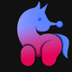 A cute, cartoon-style unicorn app icon - ai app icon generator - app icon aesthetic - app icons