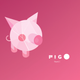 A playful, adorable piglet  app icon - ai app icon generator - app icon aesthetic - app icons