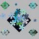 A spray of tiny blue forget-me-not flowers  app icon - ai app icon generator - app icon aesthetic - app icons