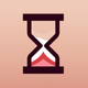 A stylized hourglass  app icon - ai app icon generator - app icon aesthetic - app icons