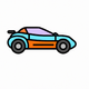 A compact, zippy sports car  app icon - ai app icon generator - app icon aesthetic - app icons
