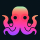 A curious and intelligent octopus with tentacles  app icon - ai app icon generator - app icon aesthetic - app icons