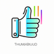 A stylized thumbs up icon  app icon - ai app icon generator - app icon aesthetic - app icons
