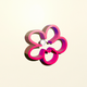 A delicate pink cherry blossom  app icon - ai app icon generator - app icon aesthetic - app icons