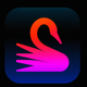 A majestic, graceful swan  app icon - ai app icon generator - app icon aesthetic - app icons