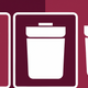 A minimalist trash can icon  app icon - ai app icon generator - app icon aesthetic - app icons