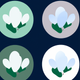 A stylized magnolia blossom  app icon - ai app icon generator - app icon aesthetic - app icons