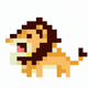A majestic, roaring lion  app icon - ai app icon generator - app icon aesthetic - app icons