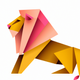 A majestic lion with flowing mane  app icon - ai app icon generator - app icon aesthetic - app icons
