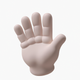 A stylized hand with open palm  app icon - ai app icon generator - app icon aesthetic - app icons