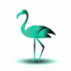 A graceful flamingo  app icon - ai app icon generator - app icon aesthetic - app icons