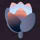 A stylized magnolia blossom  app icon - ai app icon generator - app icon aesthetic - app icons