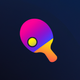 a table tennis racket app icon - ai app icon generator - app icon aesthetic - app icons