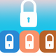 A stylized padlock  app icon - ai app icon generator - app icon aesthetic - app icons