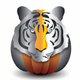 A majestic and powerful tiger  app icon - ai app icon generator - app icon aesthetic - app icons