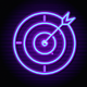 A stylized target with a bulls-eye  app icon - ai app icon generator - app icon aesthetic - app icons