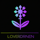 A fragrant lavender blossom with stem and leaves  app icon - ai app icon generator - app icon aesthetic - app icons