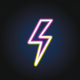 A stylized thunderbolt  app icon - ai app icon generator - app icon aesthetic - app icons