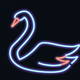 An elegant, graceful swan  app icon - ai app icon generator - app icon aesthetic - app icons