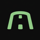 A AI-generated app icon of a road in green color scheme