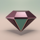 A stylized diamond with facets  app icon - ai app icon generator - app icon aesthetic - app icons