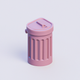 A minimalist trash can icon  app icon - ai app icon generator - app icon aesthetic - app icons