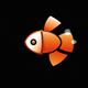 A cute, cartoon-style fish  app icon - ai app icon generator - app icon aesthetic - app icons