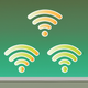 A stylized wifi signal bars  app icon - ai app icon generator - app icon aesthetic - app icons