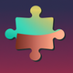 A colorful puzzle piece app icon - ai app icon generator - app icon aesthetic - app icons