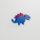 A playful, cartoon-style dinosaur  app icon - ai app icon generator - app icon aesthetic - app icons