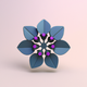 A vibrant and energetic bougainvillea blossom  app icon - ai app icon generator - app icon aesthetic - app icons