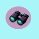 A minimalist binoculars app icon - ai app icon generator - app icon aesthetic - app icons